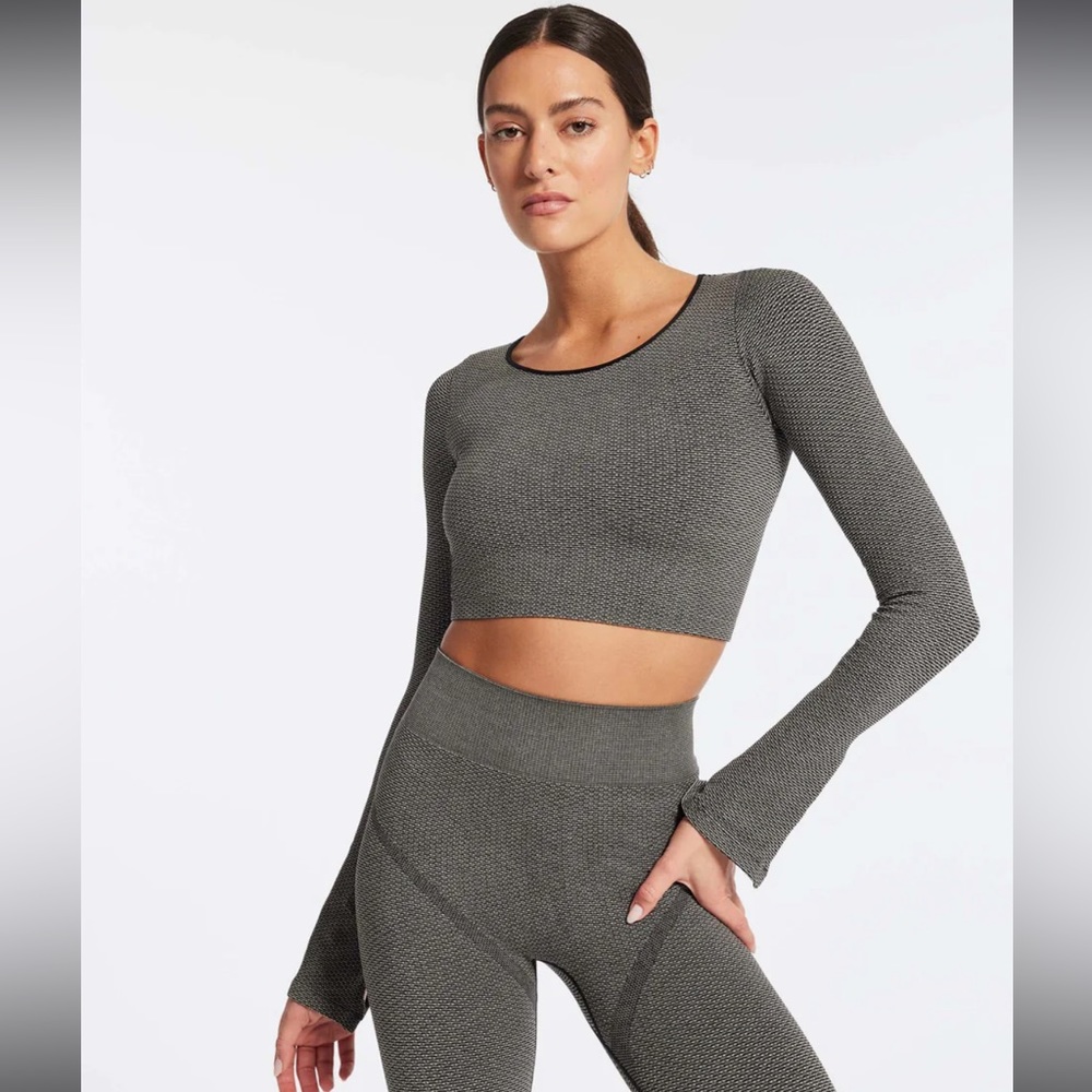 Phat Buddha Slit Sleeve Balletcore Crop Top